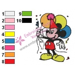Mickey Mouse Cartoon Embroidery 69